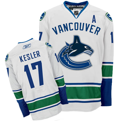 Best sale Vancouver Canucks 17 Ryan Kesler White NHL Hockey Jersey